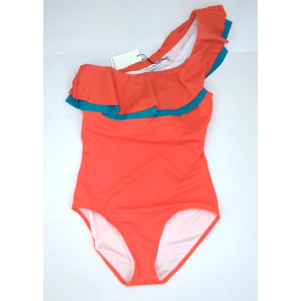 Hermoza‎ Women's Orange Katie One-Piece Swimsuit Size 12 - New